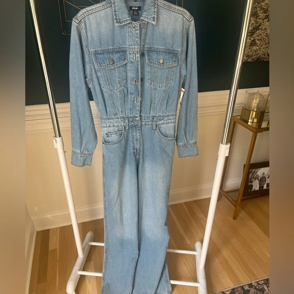 Nasty Gal Denim Jumper - Size 0 nwot - Picture 4 of 4